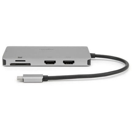 Rocstor USB-C Adaptador Multipuerto 8 en 1 con 2 HDMI y 3 USB-A