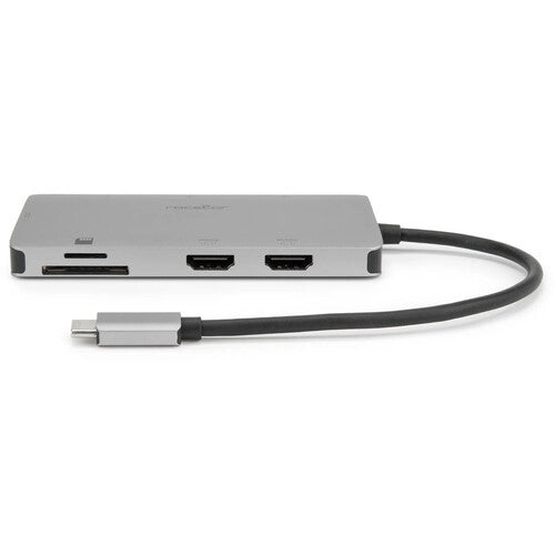Rocstor USB-C Adaptador Multipuerto 8 en 1 con 2 HDMI y 3 USB-A