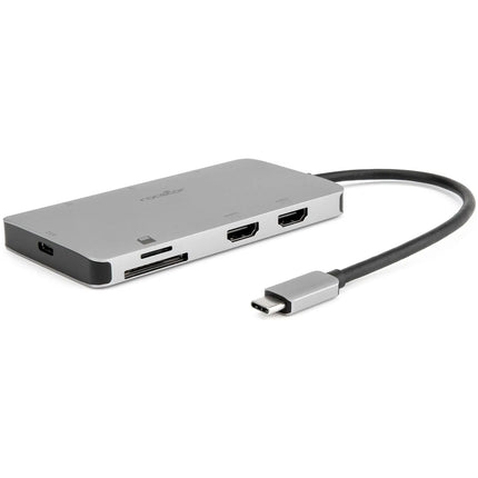 Rocstor USB-C Adaptador Multipuerto 8 en 1 con 2 HDMI y 3 USB-A