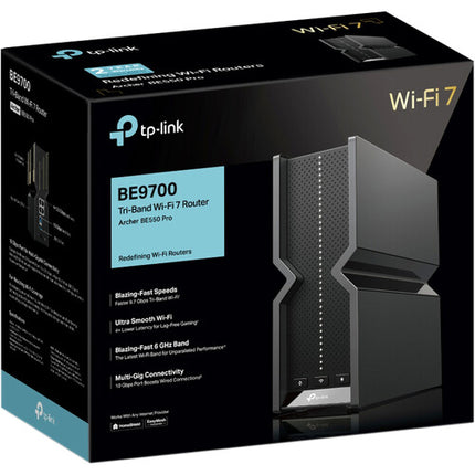 TP-Link Archer BE550 Pro BE9700 Router Tri Banda Wi-Fi 7 9696 Mb/s 10G WAN
