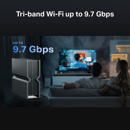 TP-Link Archer BE550 Pro BE9700 Router Tri Banda Wi-Fi 7 9696 Mb/s 10G WAN