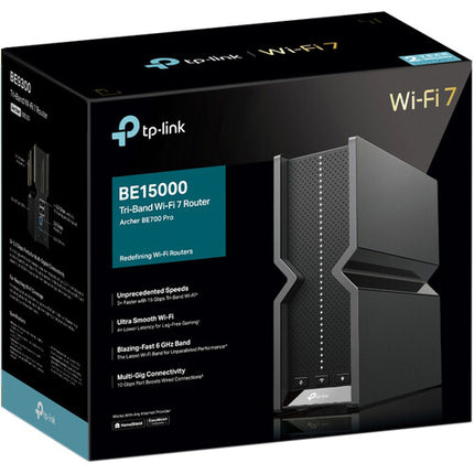 TP-Link Archer BE700 BE15000 Router Wi-Fi 7 Tri-Banda 15098 Mb/s 10G WAN