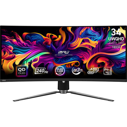 MSI MPG 341CQPX Monitor Curvo Gaming 34" QD-OLED 240 Hz 3440x1440 UHD