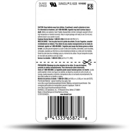 Duracell CR1632 Batería de Litio 3V 137mAh para dispositivos pequeños