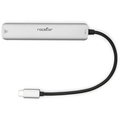 Rocstor Adaptador Multipuerto USB-C HDMI 4K 60Hz RJ45 LAN Gigabit