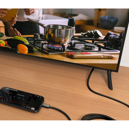 HYPER HyperDrive Adaptador USB-C a HDMI Cable 8 pies UHD 4K 60Hz Negro