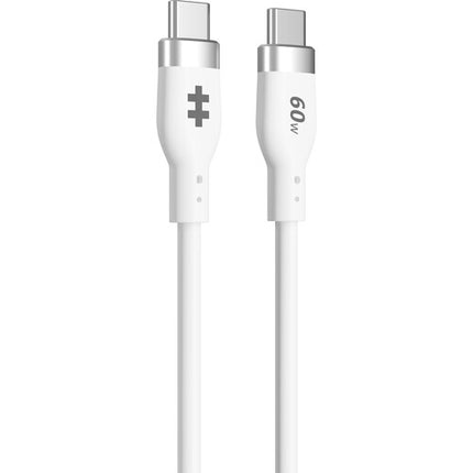 HYPER HyperJuice Cable de carga USB-C 5 pies 60W silicona blanca
