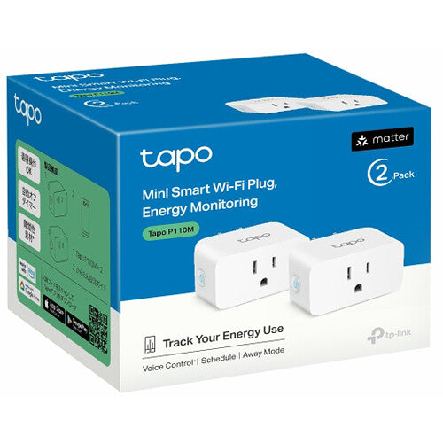 TP-Link Tapo P110M Enchufe Inteligente Wi-Fi con Monitor de Energía 2.4 GHz 2-Pack