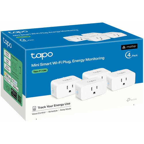 TP-Link Tapo P110M Enchufe Inteligente Wi-Fi 2.4 GHz Control Remoto 4 Pack