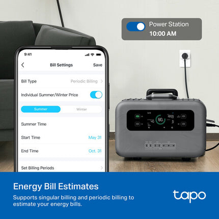 TP-Link Tapo P110M Enchufe Inteligente Wi-Fi 2.4 GHz Control Remoto 4 Pack
