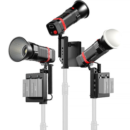 GVM PL60C RGB Luz LED Monolight 3 Luces 6420 Lux 2700-6800K Kit Completo