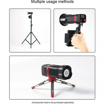 GVM PL60C RGB Luz LED Monolight 3 Luces 6420 Lux 2700-6800K Kit Completo