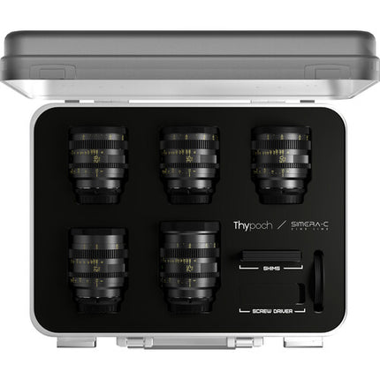 Thypoch Simera-C T1.5 Kit de 5 lentes cine Full-Frame 21 75mm Sony E