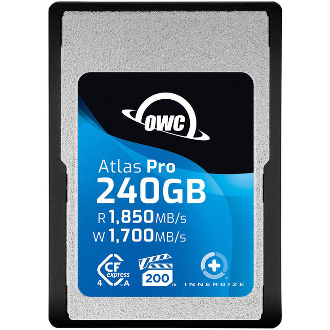 OWC 240GB Atlas Pro CFexpress 4.0 Tipo A Tarjeta de Memoria 1850 MB/s Lectura 1700 MB/s Escritura