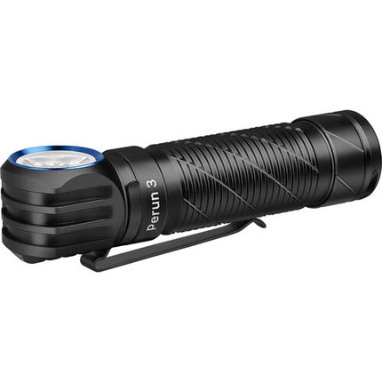 Olight Perun 3 Linterna Recargable LED Ángulo Derecho 3000 Lúmenes Batería 5000mAh Negra