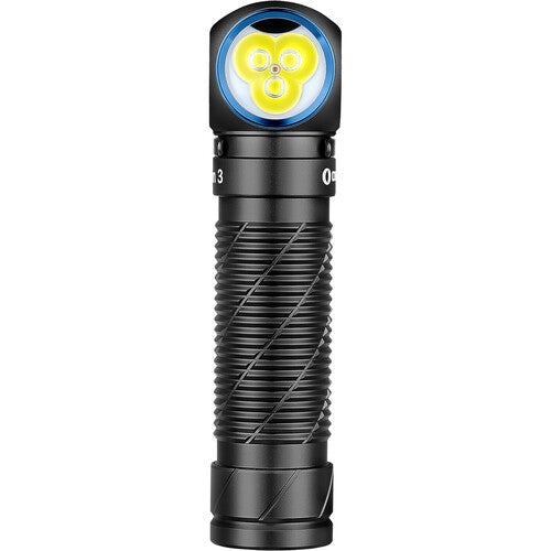 Olight Perun 3 Linterna Recargable LED Ángulo Derecho 3000 Lúmenes Batería 5000mAh Negra