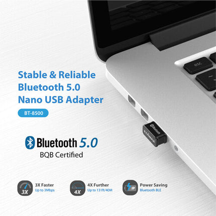 EDIMAX Technology BT-8500 Adaptador Bluetooth 5.0 USB Nano USB-A 2.0
