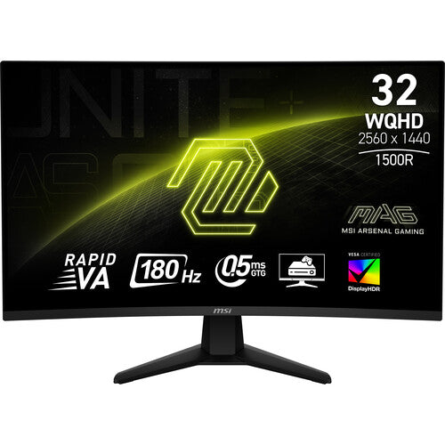 MSI MAG 32CQ6F Monitor Curvo 31.5" QHD 1440p HDR 180 Hz 0.5 ms
