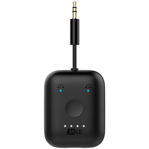 MEE audio Connect Air Adaptador Inalámbrico para Avión Negro con Bluetooth aptX y Cable 3.5mm