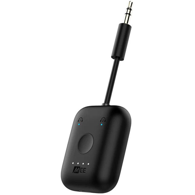 MEE audio Connect Air Adaptador Inalámbrico para Avión Negro con Bluetooth aptX y Cable 3.5mm