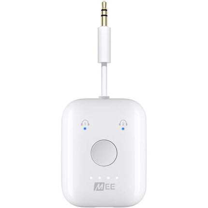 MEE audio Connect Air Adaptador de Audio Inalámbrico para Avión Blanco aptX y Streaming Dual