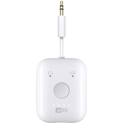 MEE audio Connect Air Adaptador de Audio Inalámbrico para Avión Blanco aptX y Streaming Dual