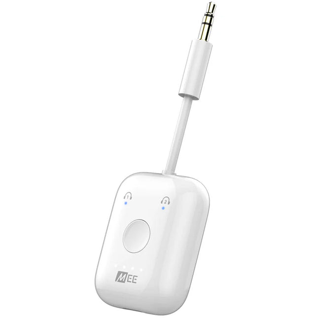 MEE audio Connect Air Adaptador de Audio Inalámbrico para Avión Blanco aptX y Streaming Dual