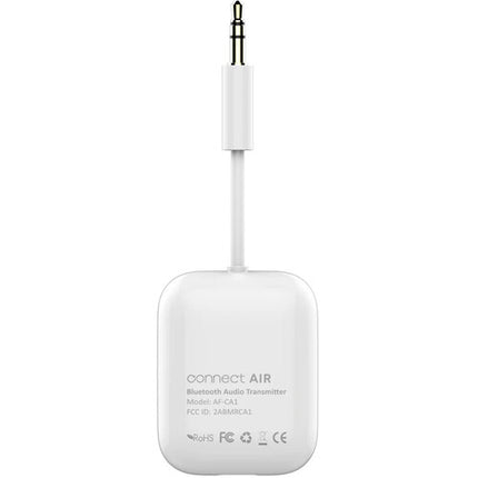 MEE audio Connect Air Adaptador de Audio Inalámbrico para Avión Blanco aptX y Streaming Dual