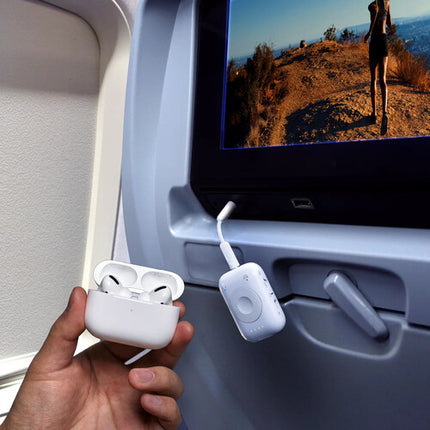 MEE audio Connect Air Pro transmisor receptor Bluetooth con 3.5mm y adaptador vuelo