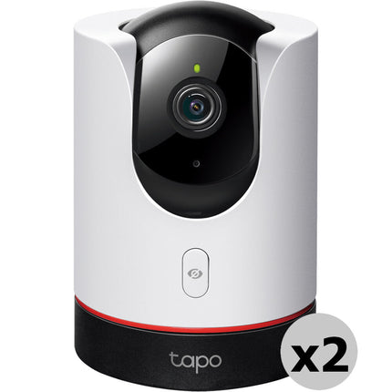 TP-Link Tapo C225 V2 Cámara de Seguridad Wi-Fi Interior 4MP 2560x1440 360° Panorámica 2-Pack