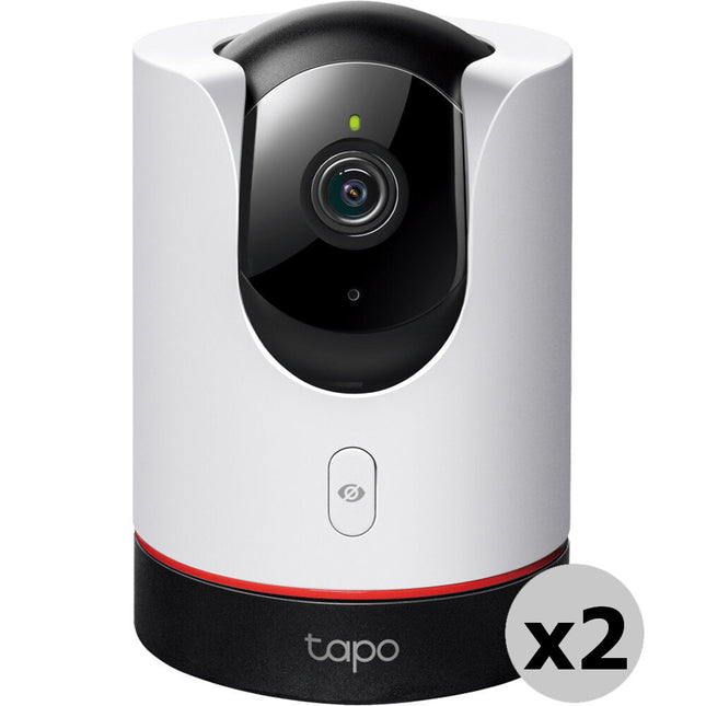 TP-Link Tapo C225 V2 Cámara de Seguridad Wi-Fi Interior 4MP 2560x1440 360° Panorámica 2-Pack