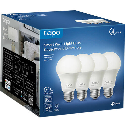 TP-Link Tapo L520E Bombilla inteligente Wi-Fi 800 lúmenes 4000K 4 unidades