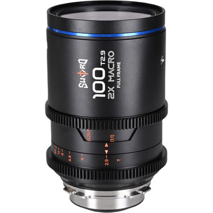 Venus Optics Laowa Sword 100mm T2.9 2x Macro Cine Lens Full Frame 9.7" Distancia mínima de enfoque