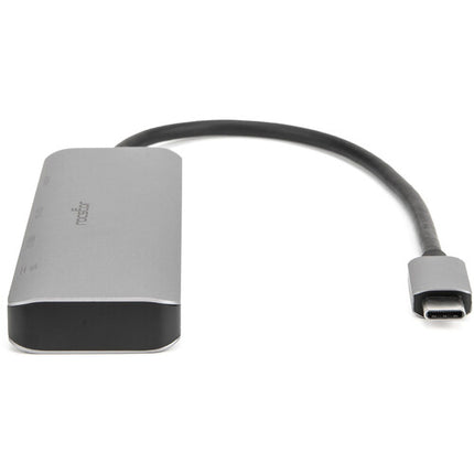 Rocstor USB-C 3.2 Gen 2 Adaptador Multi Puerto 4 en 1 Plata 4K 60Hz 100W PD