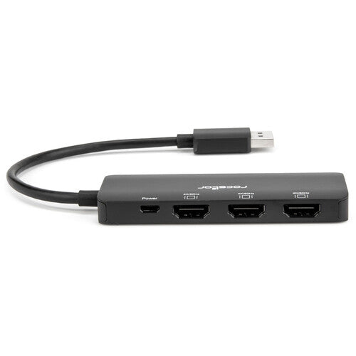 Rocstor Adaptador DisplayPort 1.4 a Triple HDMI 4K HDR HDCP 2.2