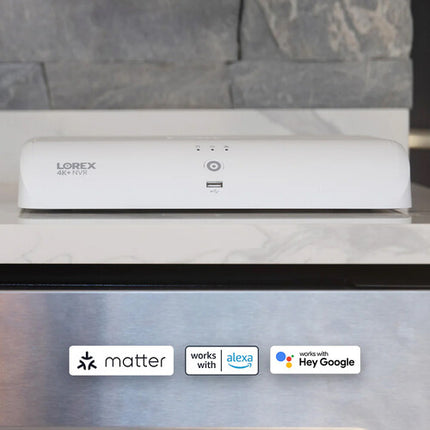 Lorex Fusion Series N91062-8CD4-E NVR 16 Canales 12MP 2TB HDD 4 Cámaras 4K UHD