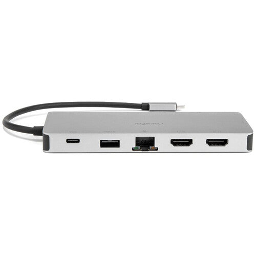 Rocstor USB-C 12 en 1 Adaptador Multi Puerto con HDMI VGA y Power Delivery 100W