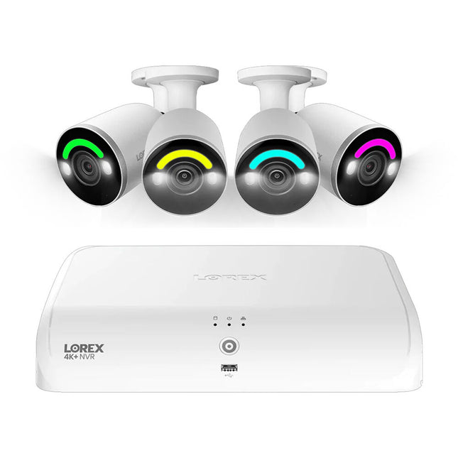 Lorex Fusion Series N91062-8SB4-E NVR 16 Canales 12MP 2TB HDD 4 Cámaras 4K