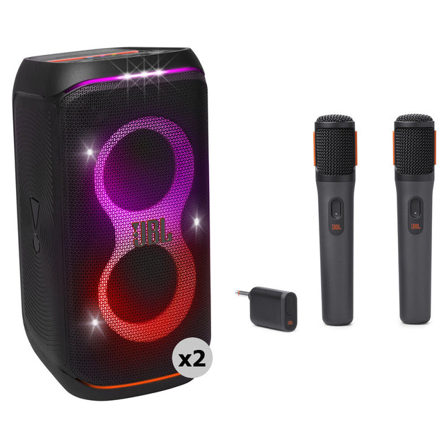 JBL PartyBox Club 120 Altavoces inalámbricos 160W con sistema de micrófono doble negro