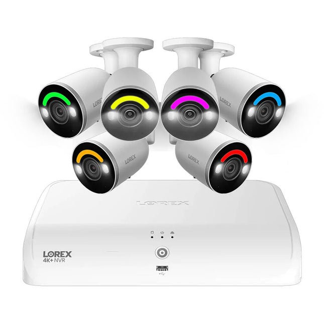 Lorex Fusion Series N91062-8SB6-E NVR 16 Canales 12MP 2TB HDD y 6 Cámaras 4K UHD