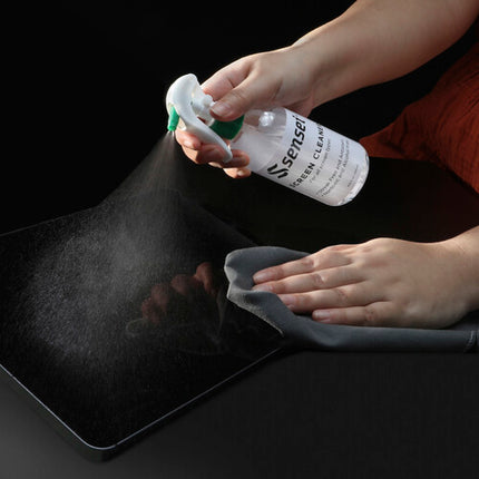 Sensei Deluxe Kit de Limpieza LCD Pequeño con Spray 8.12 oz y Paños Microfibra 30x30 cm