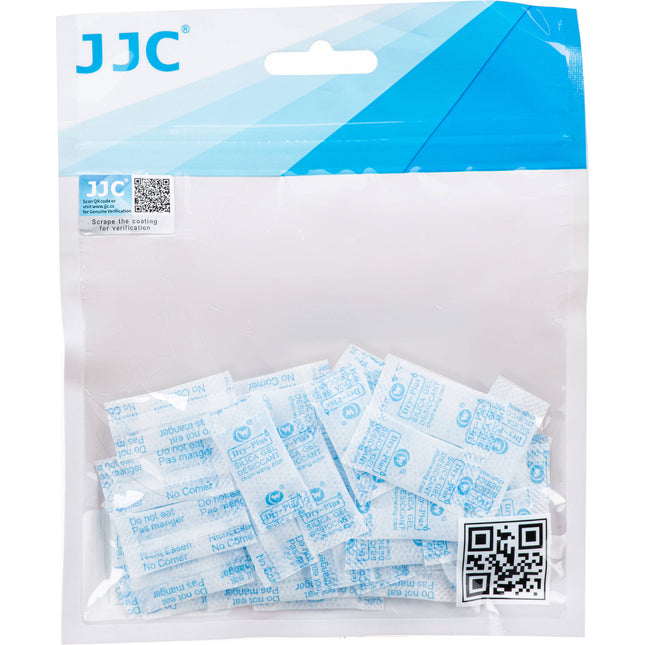 JJC Paquete de 50 Bolsitas de Gel de Sílice Antihumedad