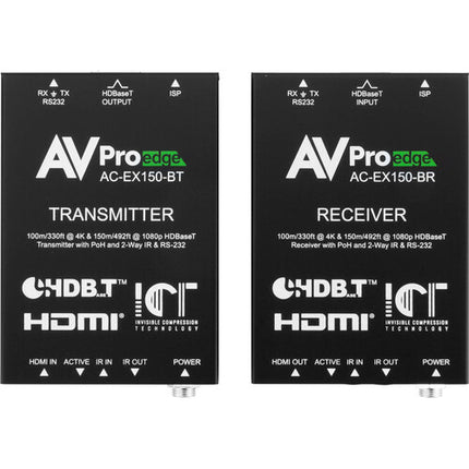 AVPro Edge 4K HDMI sobre HDBaseT Extensor Set 492 Pies UHD 4K 328 Pies 1080p