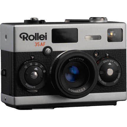 Rollei 35AF Cámara de 35mm con Lente f2.8 y Flash Integrado Chrome