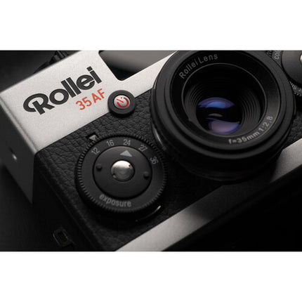 Rollei 35AF Cámara de 35mm con Lente f2.8 y Flash Integrado Chrome