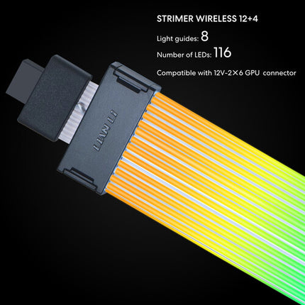 Lian Li Strimer Wireless Cable ARGB 12V-2x6 Pin 13.4 Pulgadas 116 LEDs
