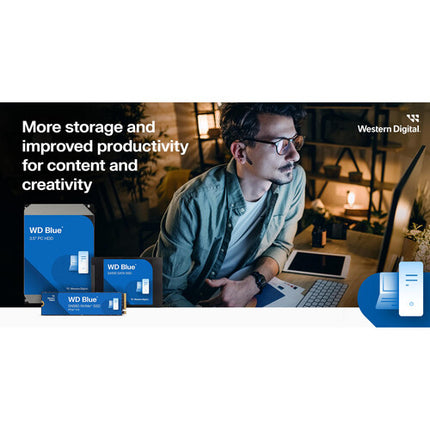 WD 4TB Blue 5400 rpm SATA III 6 Gb/s Disco Duro Interno 3.5" Kit 4 unidades