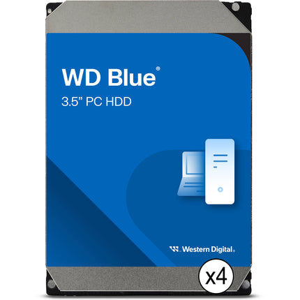 WD 4TB Blue 5400 rpm SATA III 6 Gb/s Disco Duro Interno 3.5" Kit 4 unidades
