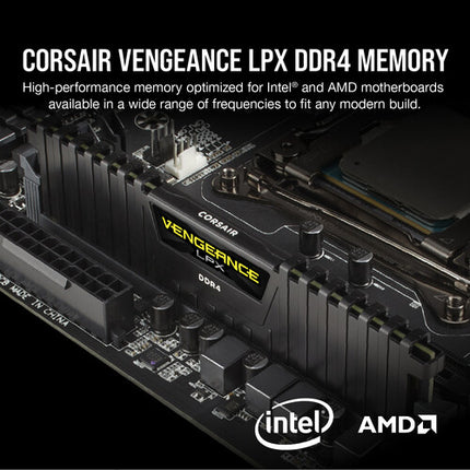 CORSAIR 32GB VENGEANCE DDR4 RAM Kit 3200 MHz CL16 2x16GB Negro