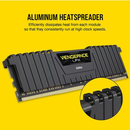 CORSAIR 32GB VENGEANCE DDR4 RAM Kit 3200 MHz CL16 2x16GB Negro